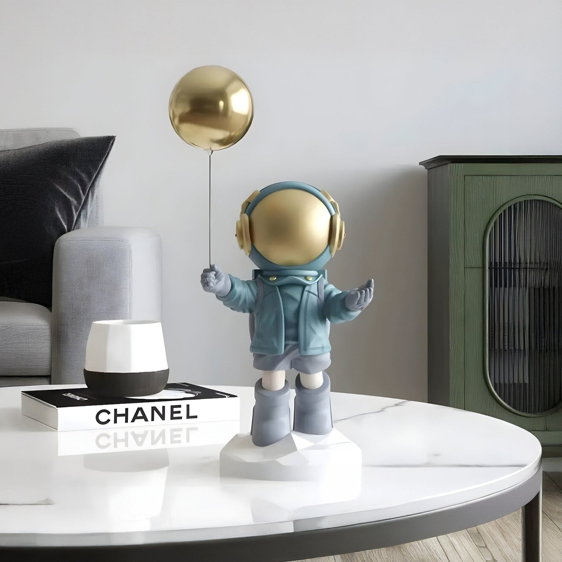 Small Galactic Blue Astronaut Balloon Figure - 42cm