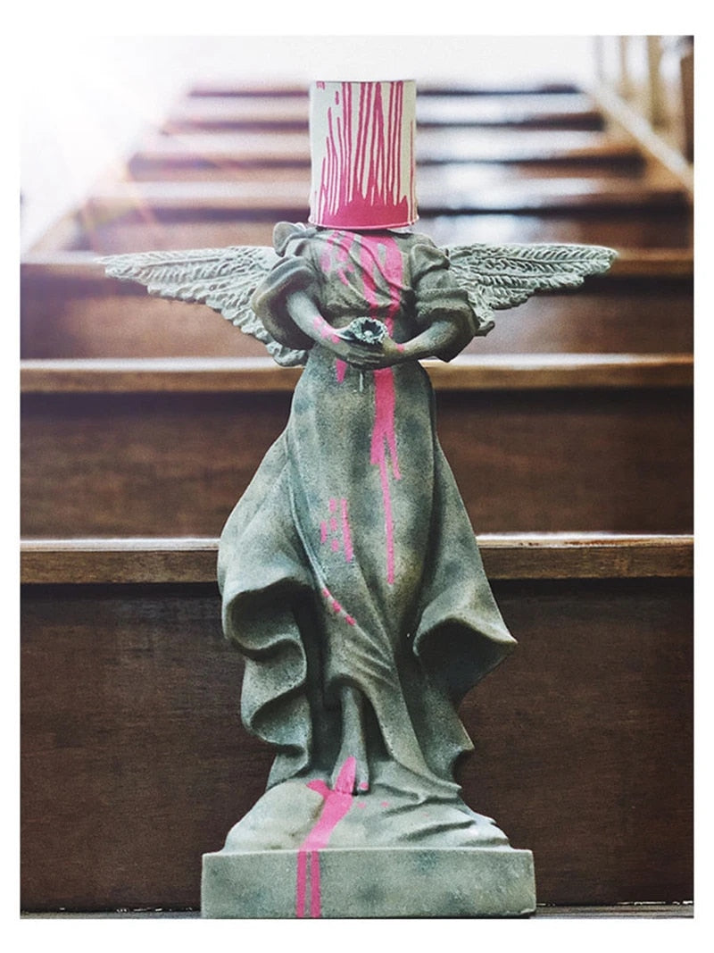 Pour The Paint Iron Bucket Angel - Banksy - Atelier Home™