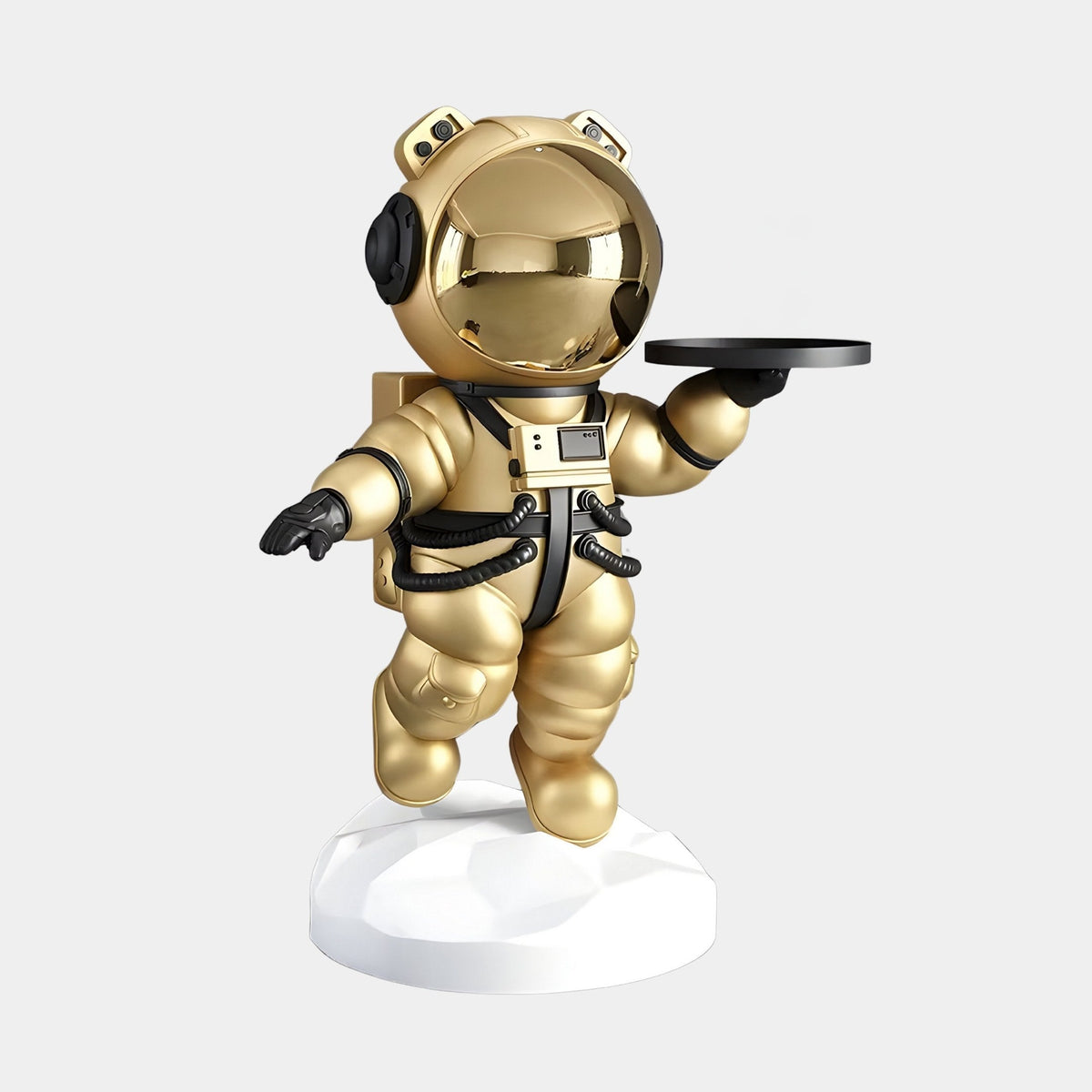 Medium Celestial Gold Astronaut Bear Butler Sculpture - 90cm - Atelier Home™