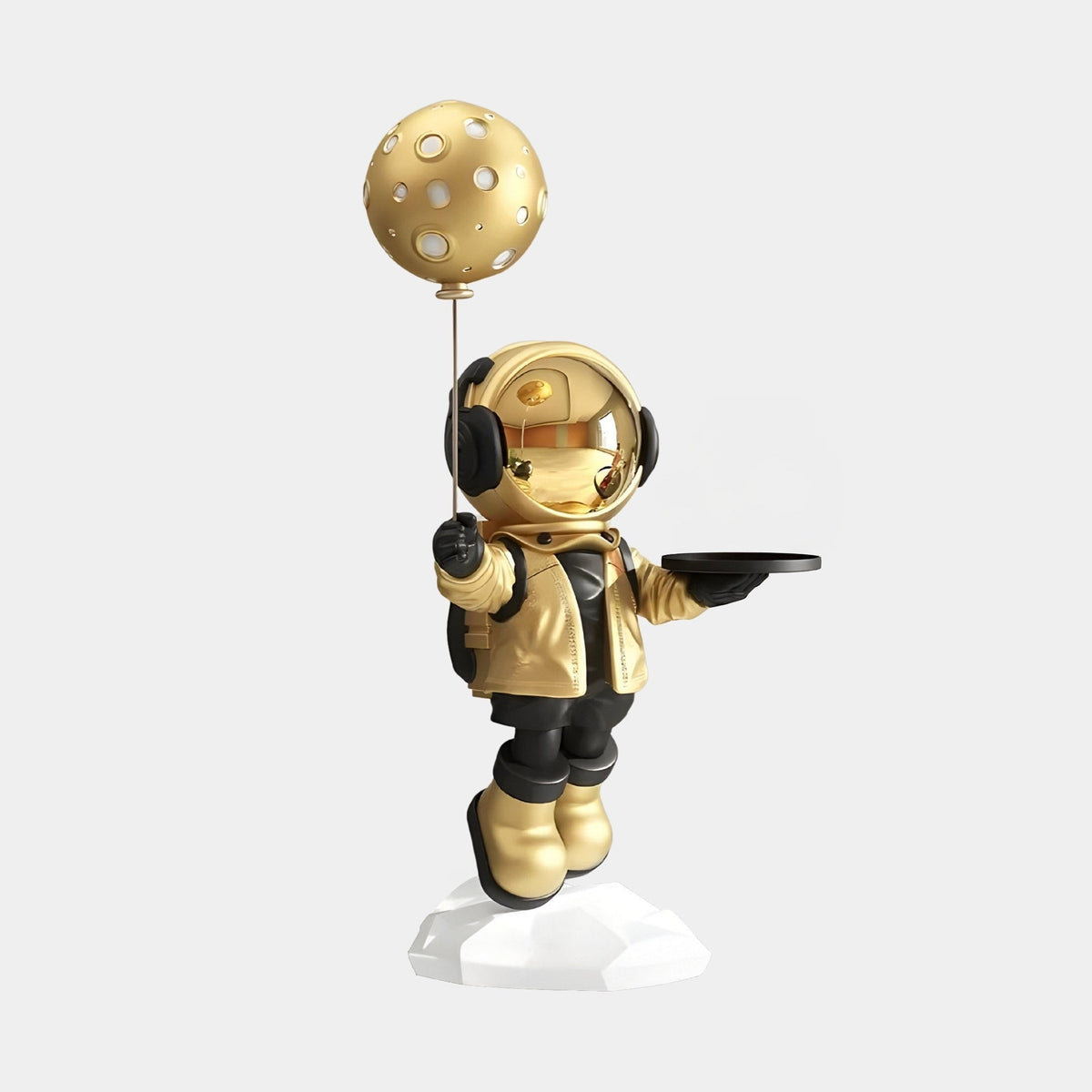 Medium Celestial Gold Astronaut Butler Balloon Sculpture - 80cm - Atelier Home™