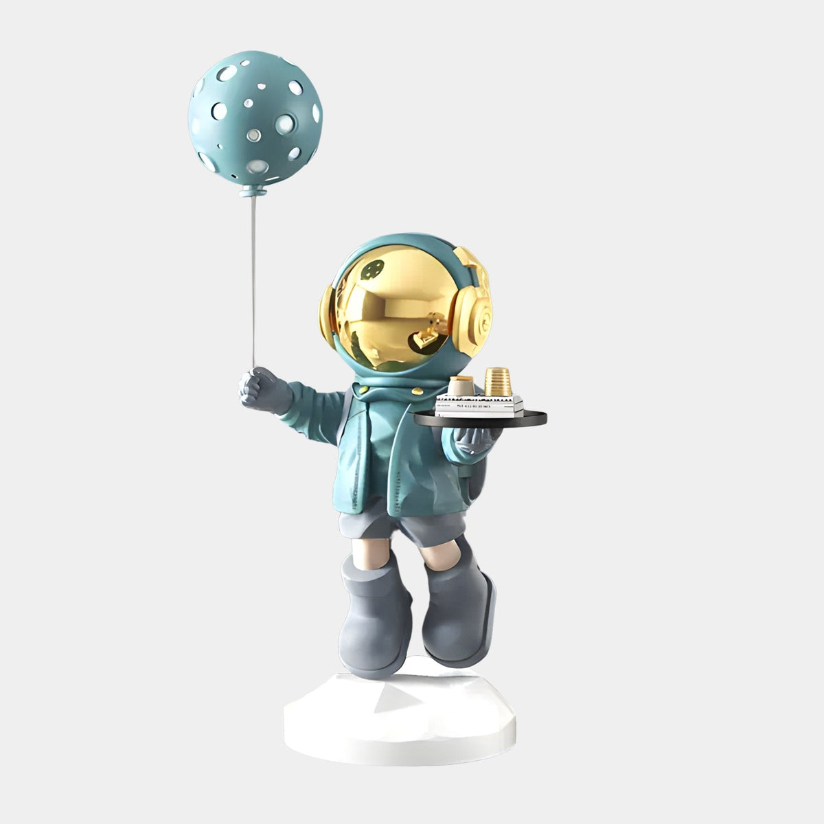 Medium Galactic Blue Astronaut Butler Balloon Sculpture - 80cm - Atelier Home™