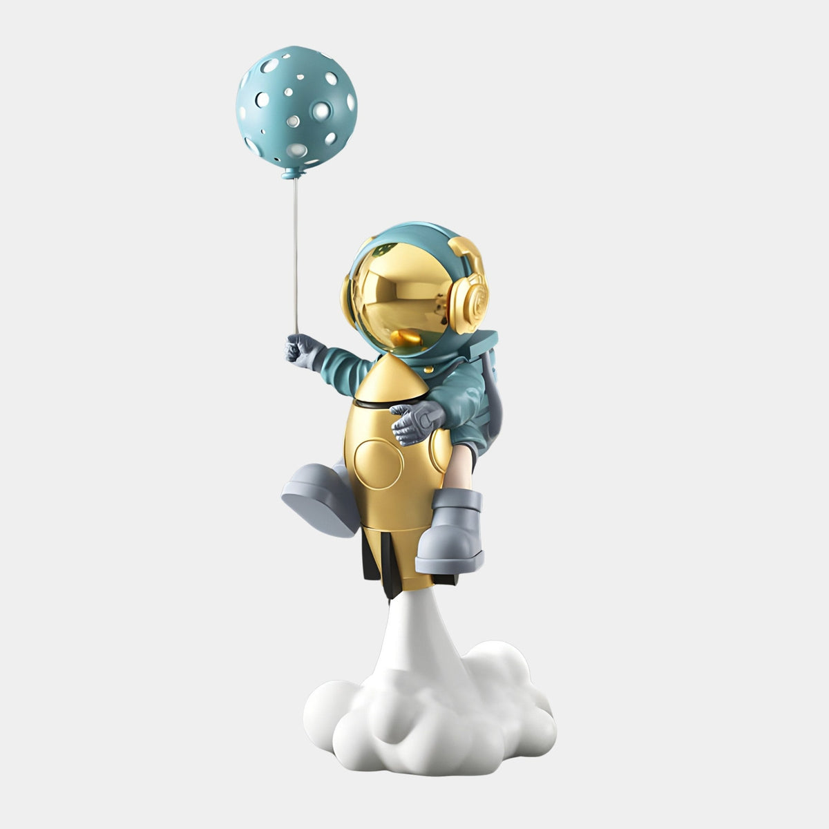 Medium Galactic Blue Astronaut Rocket Lift-Off Balloon Sculpture - 95cm - Atelier Home™