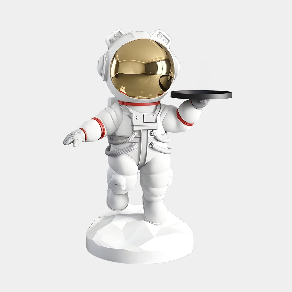 Medium Nova White Astronaut Bear Butler Sculpture - 90cm - Atelier Home™