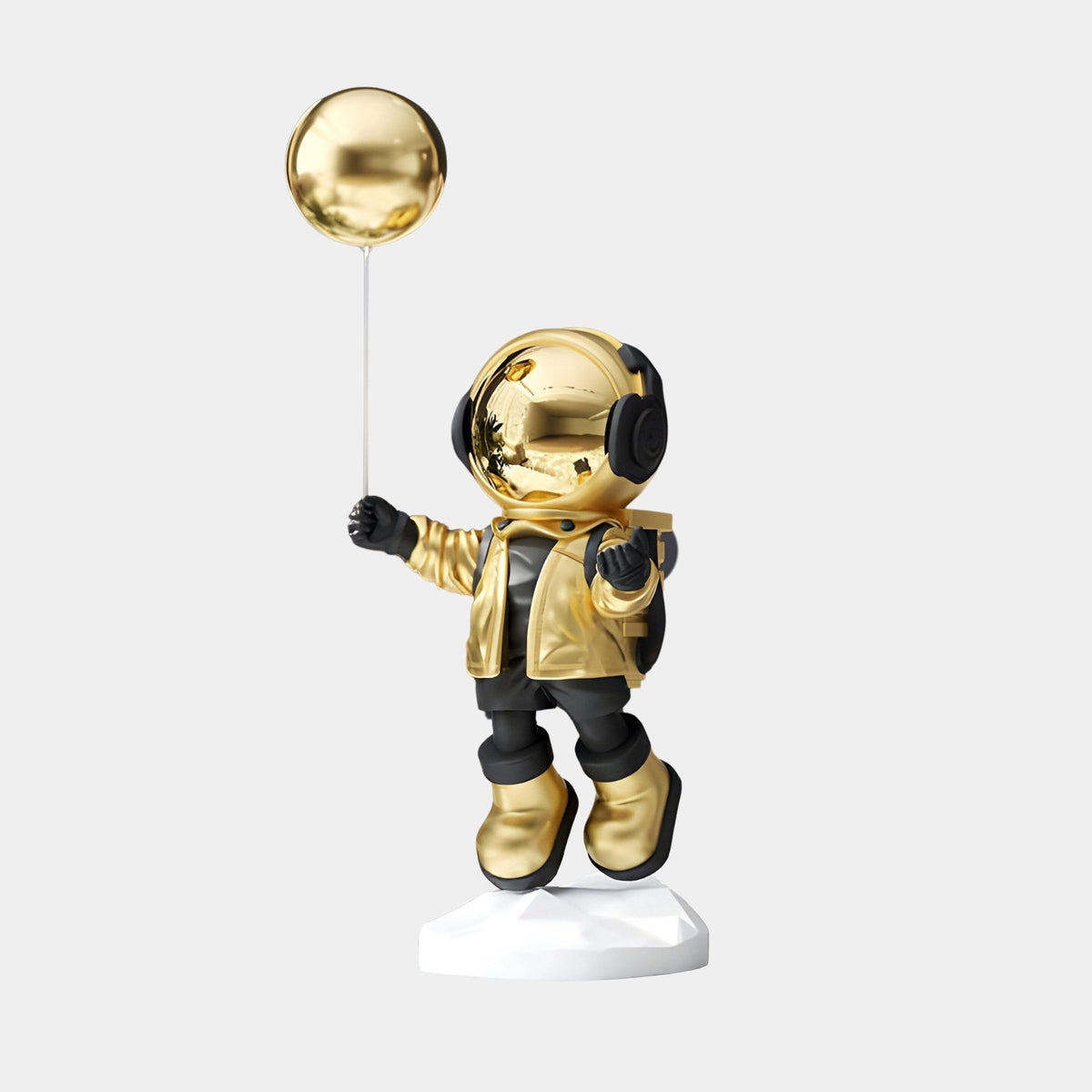 Small Celestial Gold Astronaut Balloon Sculpture - 55cm - Atelier Home™