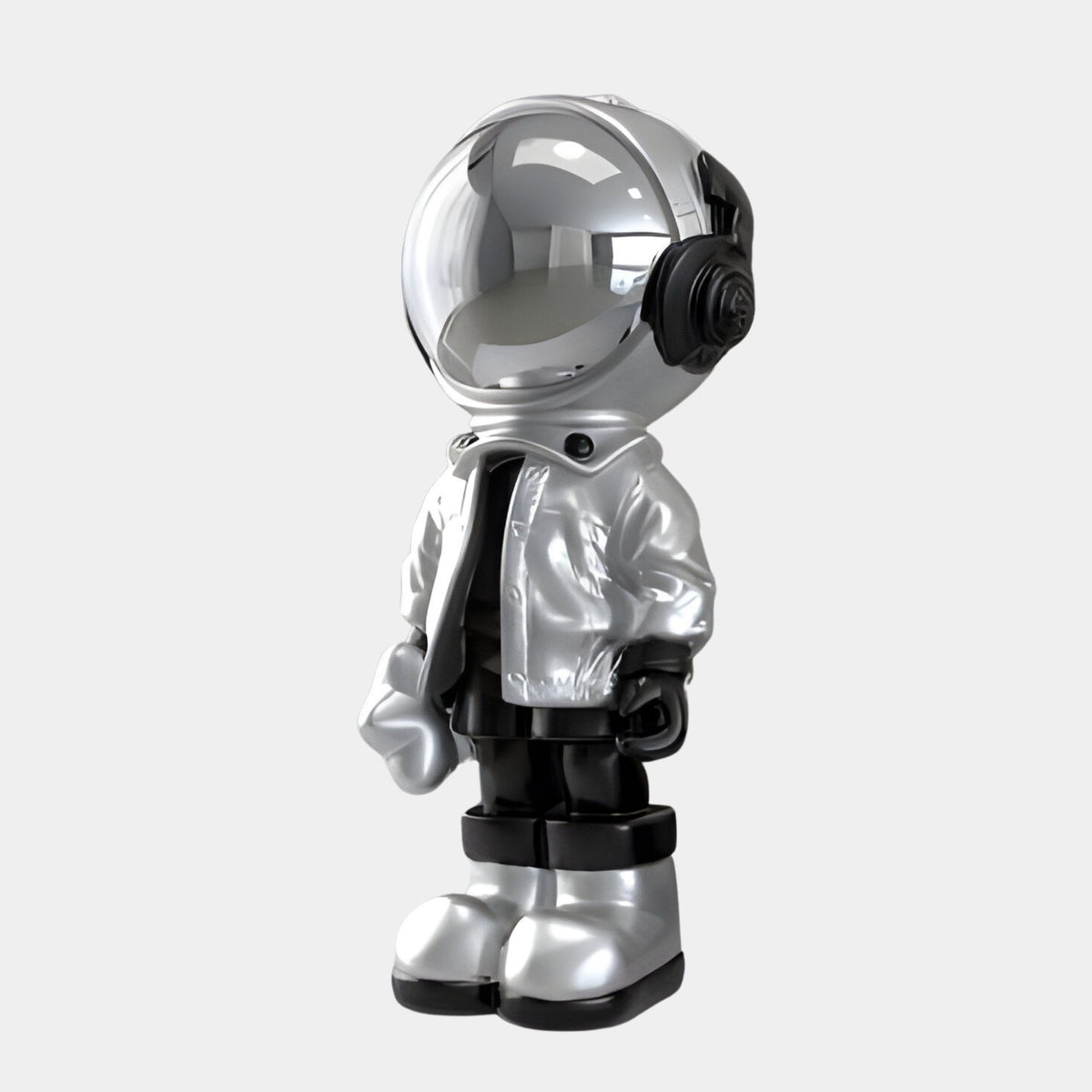 Small Lunar Silver Astronaut Beats Sculpture - 70cm - Atelier Home™