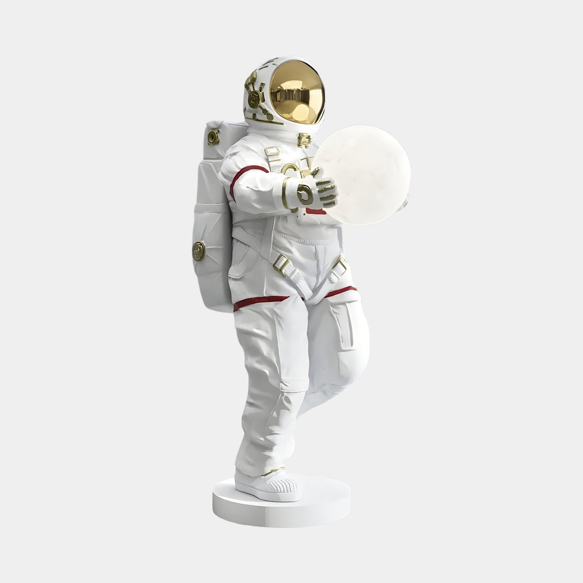 Small White Space Astronaut Glow Orb Sculpture - 60cm - Atelier Home™
