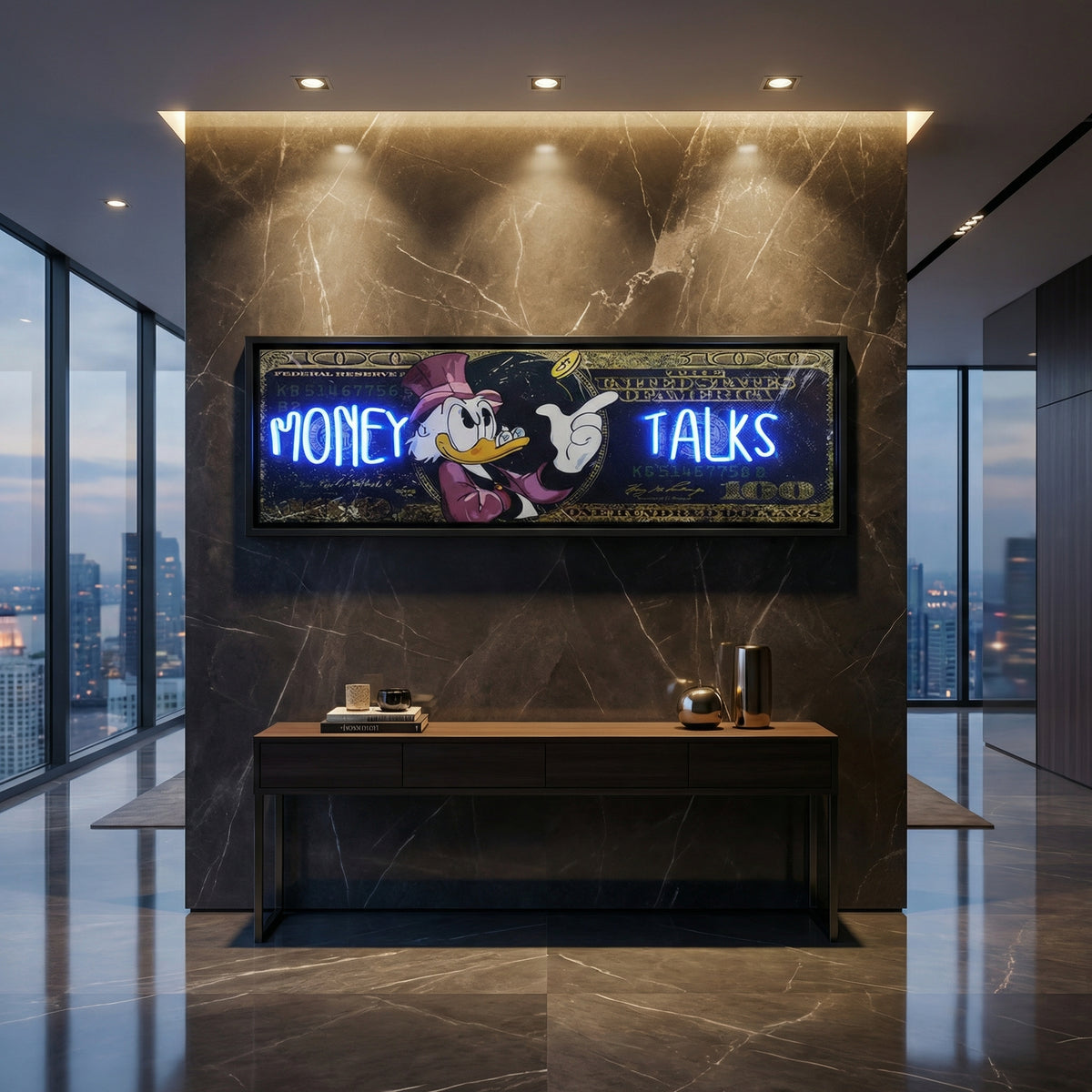 MONEY TALKS (Billionaire Neon Canva) - Atelier Home™