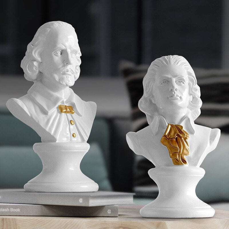 Buste de William Shakespeare - 30 cm (11,8 pouces Buste de William Shakespeare - 30 cm (11,8 pouces
