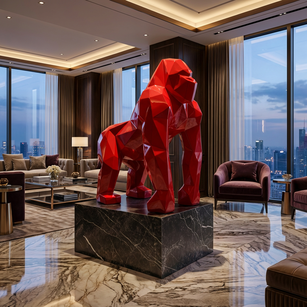 Pop Geometric Gorilla™ (140cm) - Atelier Home™