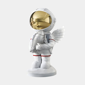 Small Nova White Astronaut Angel Rocket Sculpture - 75cm