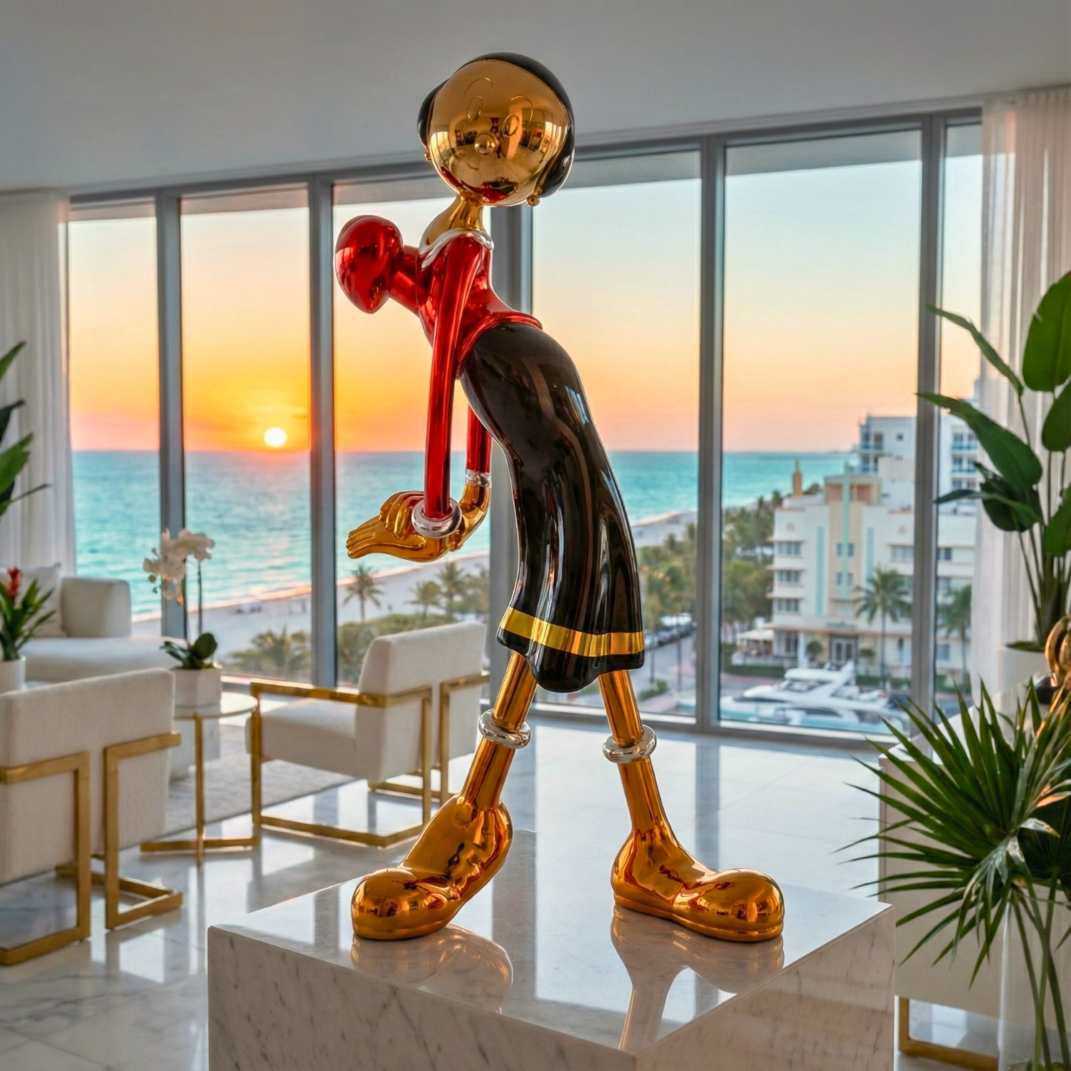 Monopoly sitzt auf einem Dollarbeutel™ 