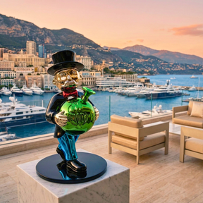 Monopoly sitzt auf einem Dollarbeutel™ 