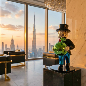 Monopoly sitzt auf einem Dollarbeutel™ 