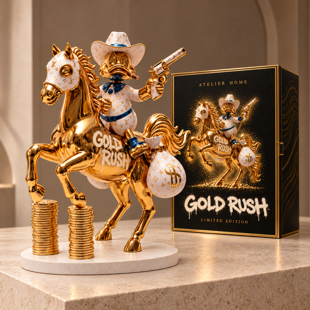 Gold Rush™ — 50 cm sculpture with presentation box
