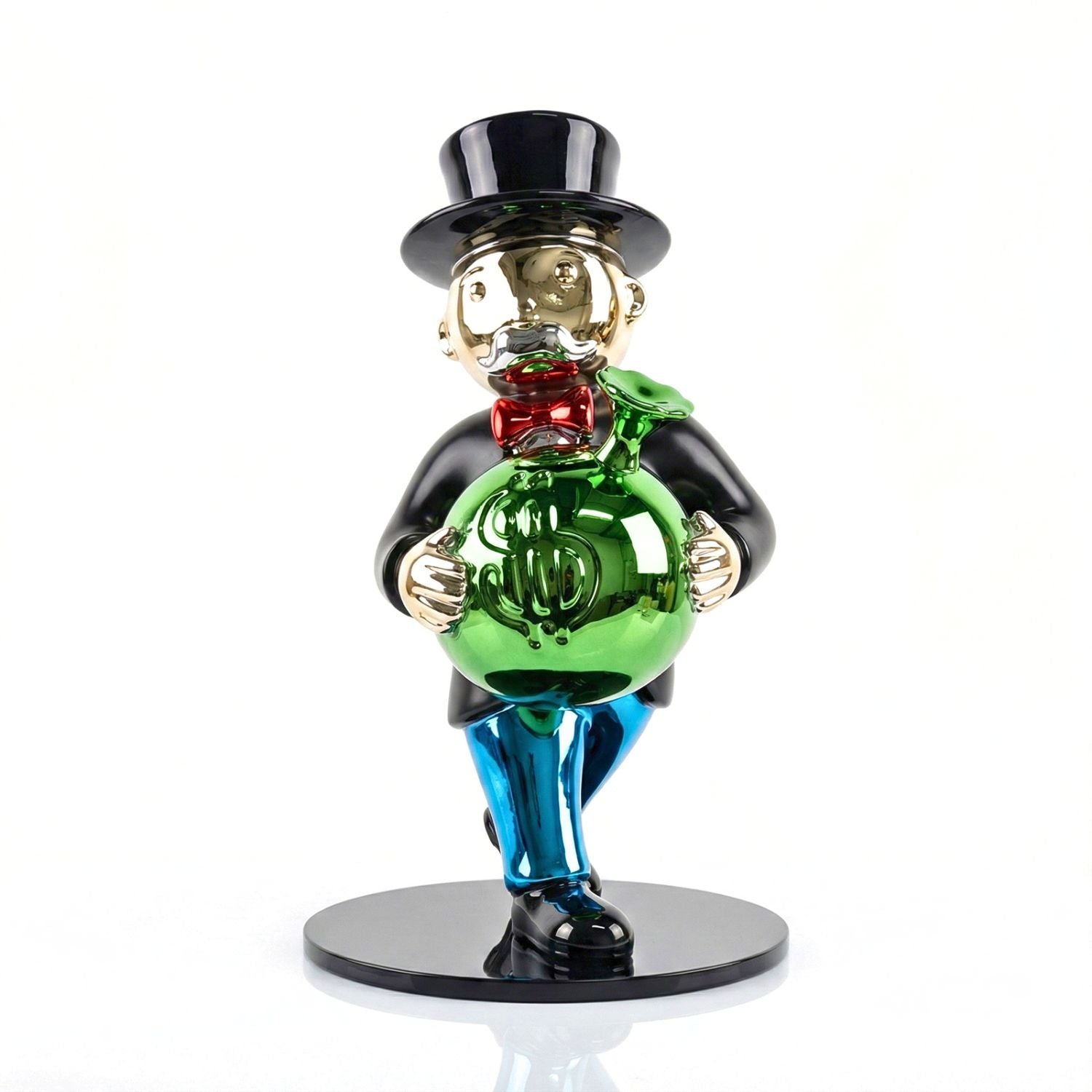 Monopoly sitzt auf einem Dollarbeutel™ 