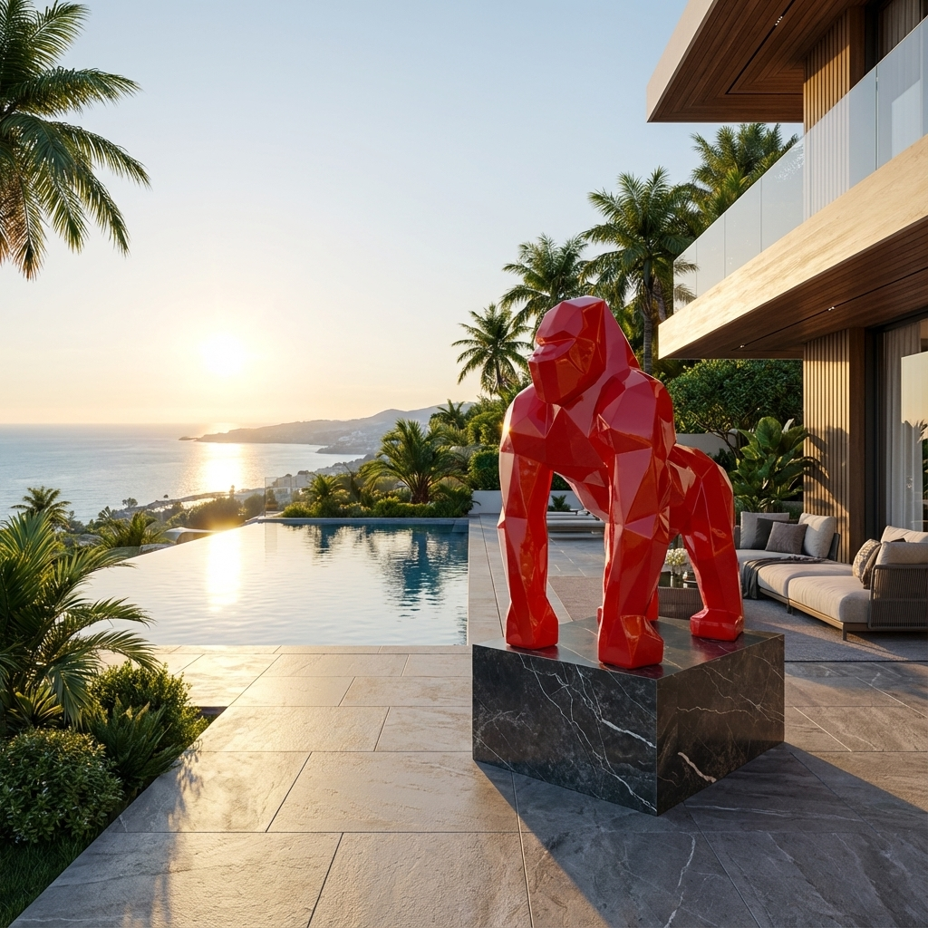 Pop Geometric Gorilla™ (140cm) - Atelier Home™