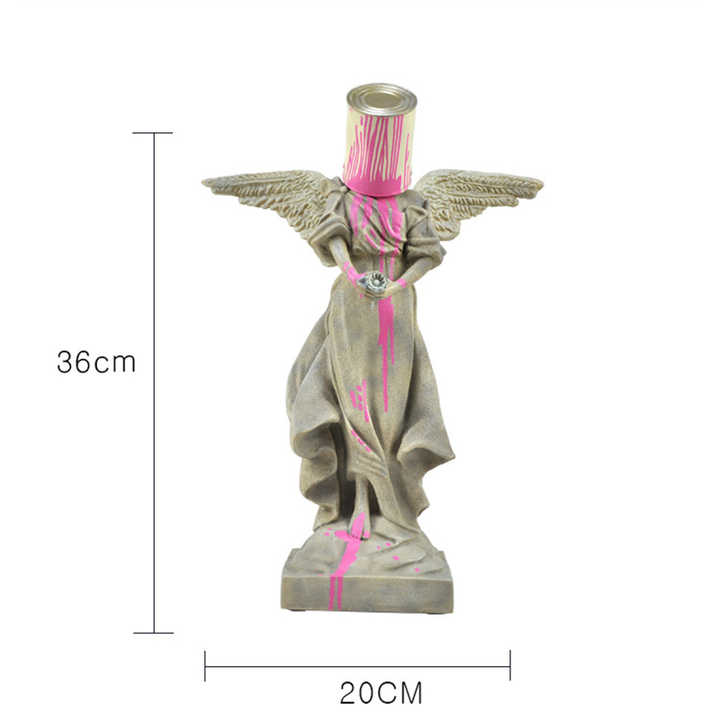 Pour The Paint Iron Bucket Angel - Banksy - Atelier Home™