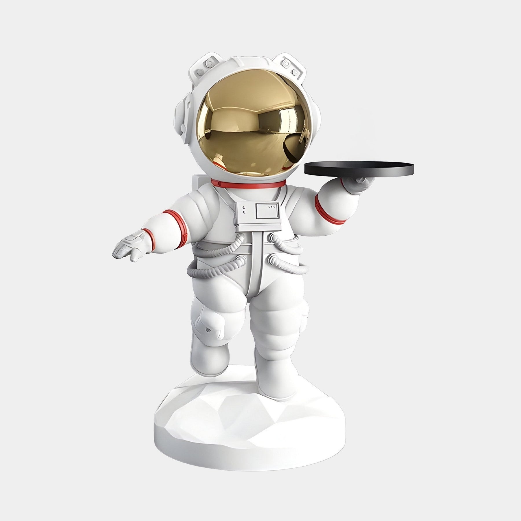 Medium Nova White Astronaut Bear Butler Sculpture - 90cm - Atelier Home™