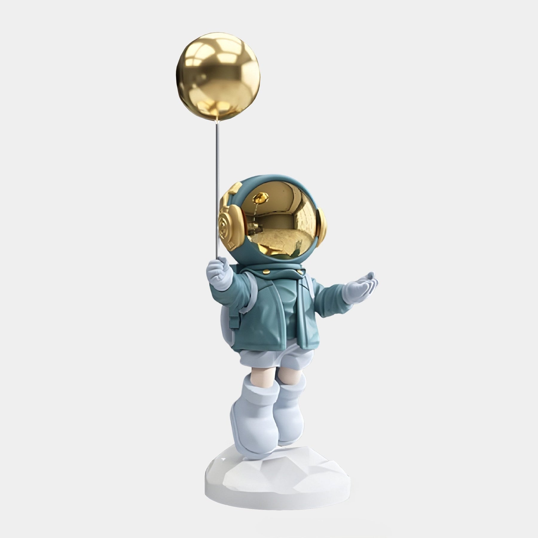 Small Galactic Blue Astronaut Balloon Sculpture - 55cm - Atelier Home™