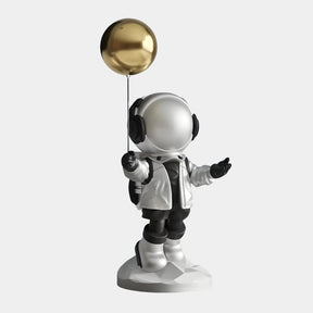 Small Lunar Silver Astronaut Balloon Figure - 42cm - Atelier Home™