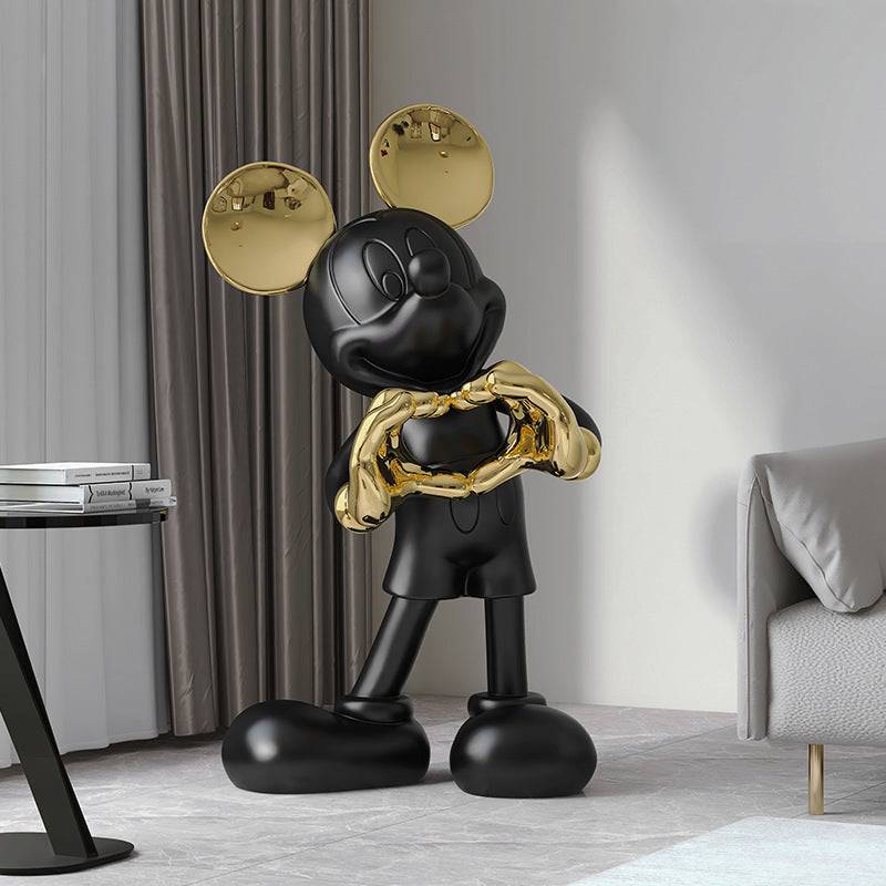 Mickey & (Black Round Product Base Included) - Atelier Home™