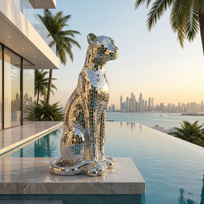 Majestic Mosaic Leopard 80cm - Atelier Home™