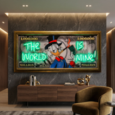 The World is Mine (Billionaire Neon Canva) - Atelier Home™