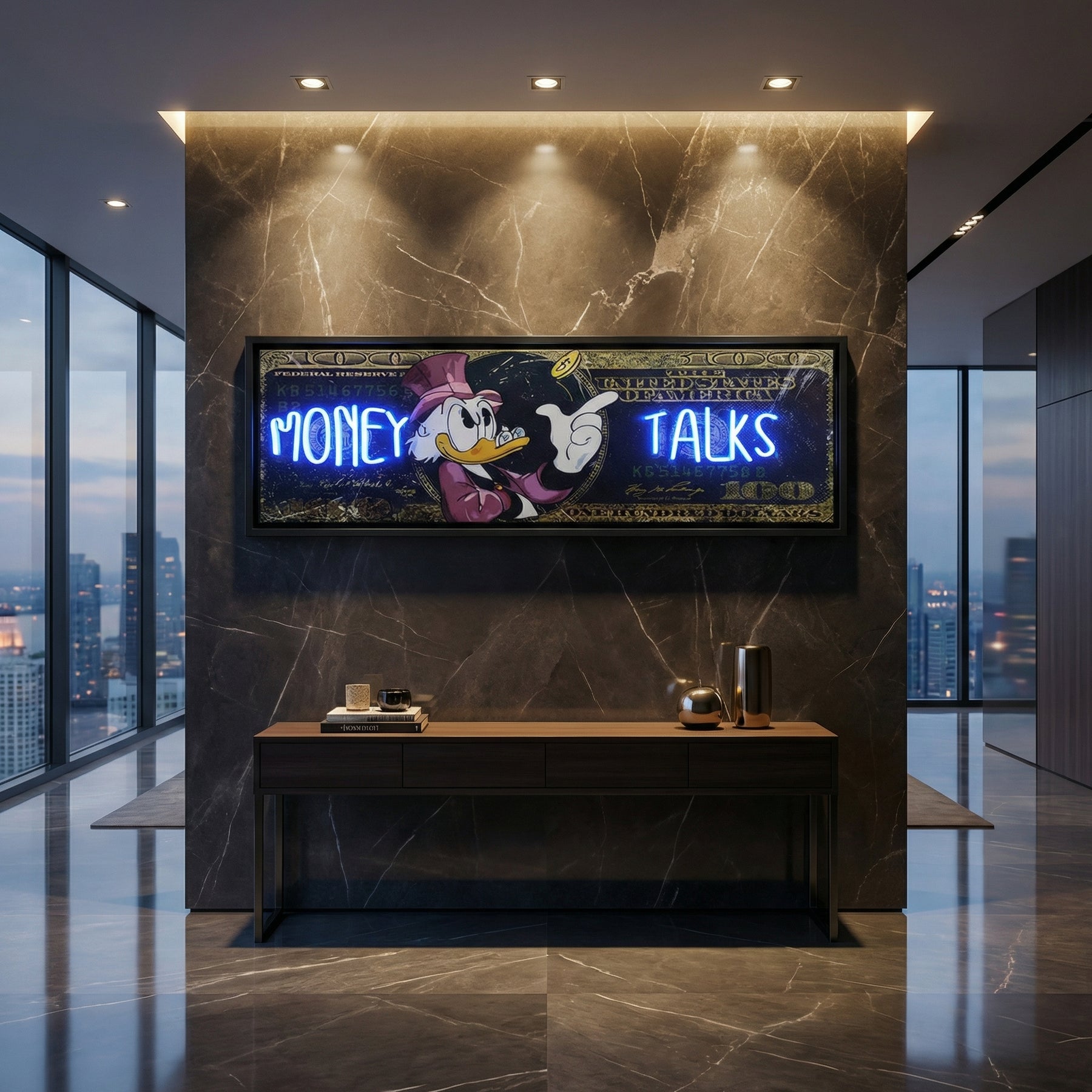 MONEY TALKS (Billionaire Neon Canva) - Atelier Home™