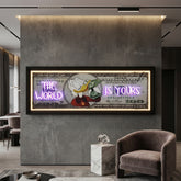 The World is Yours (Billionaire Neon Canva) - Atelier Home™