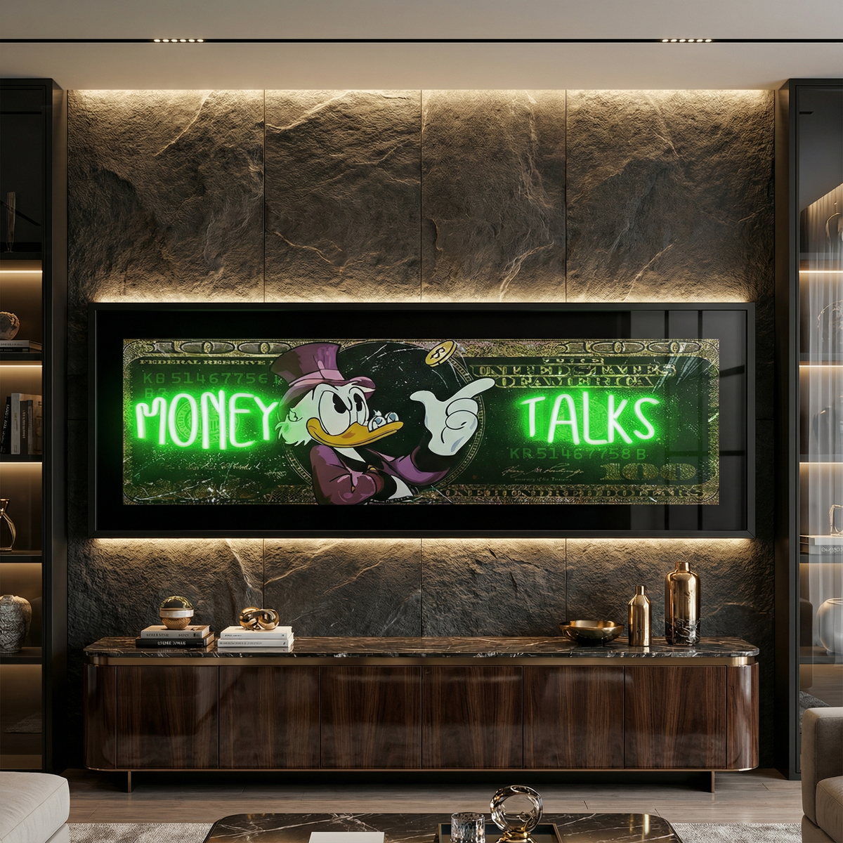 MONEY TALKS (Billionaire Neon Canva) - Atelier Home™