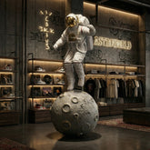 Large White Space Astronaut Moon Explorer Sculpture - 130cm - Atelier Home™