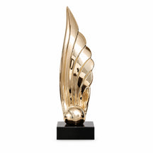 Seraphic Plume — Champagne Gold colour, white background product photograph