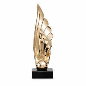 Seraphic Plume — Champagne Gold colour, white background product photograph